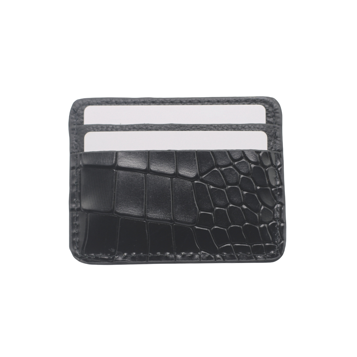 Black Croc Cardholder