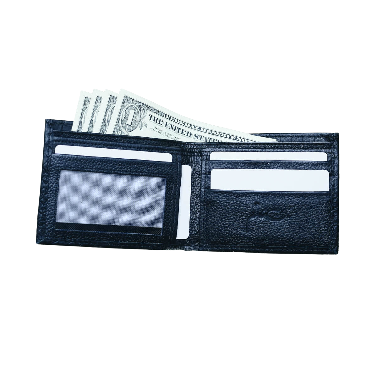 black  mini wallet inner patch