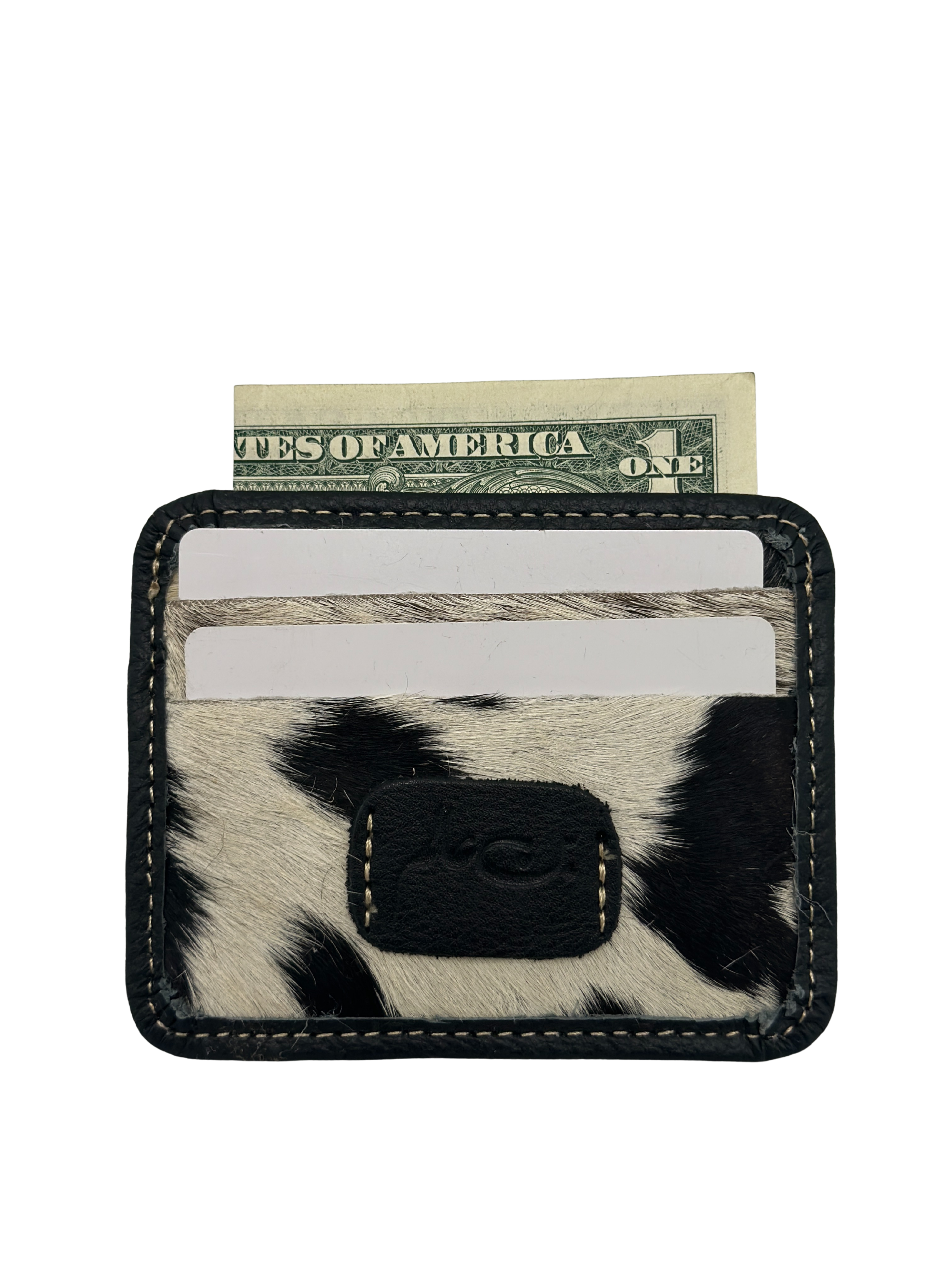 Black Hair-on Cardholder