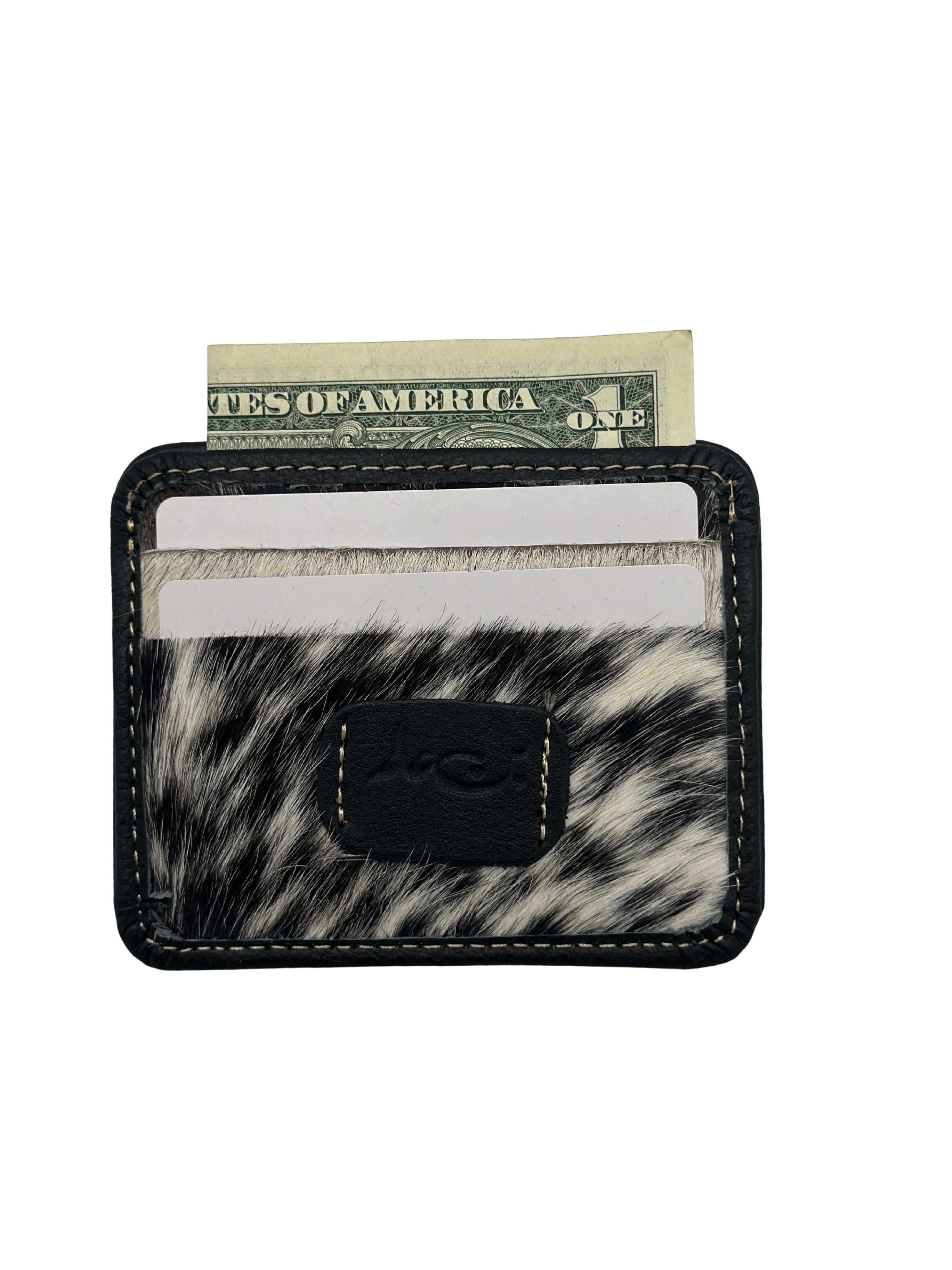 Black Hair-on Cardholder