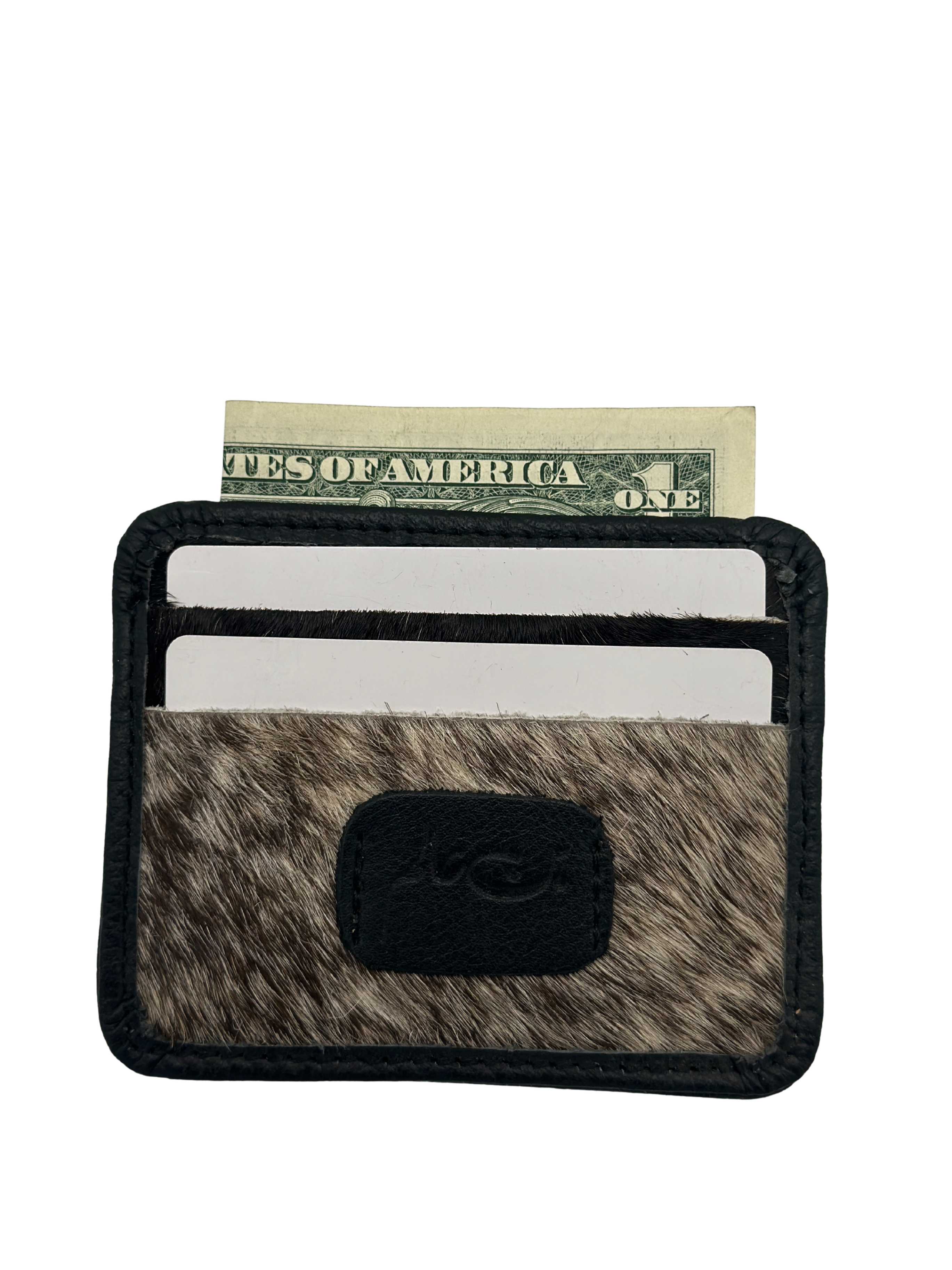 Black Hair-on Cardholder