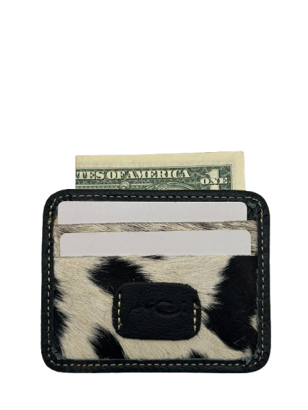 Black Hair-on Cardholder