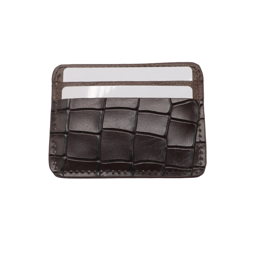 Brown Crocodile Cardholder