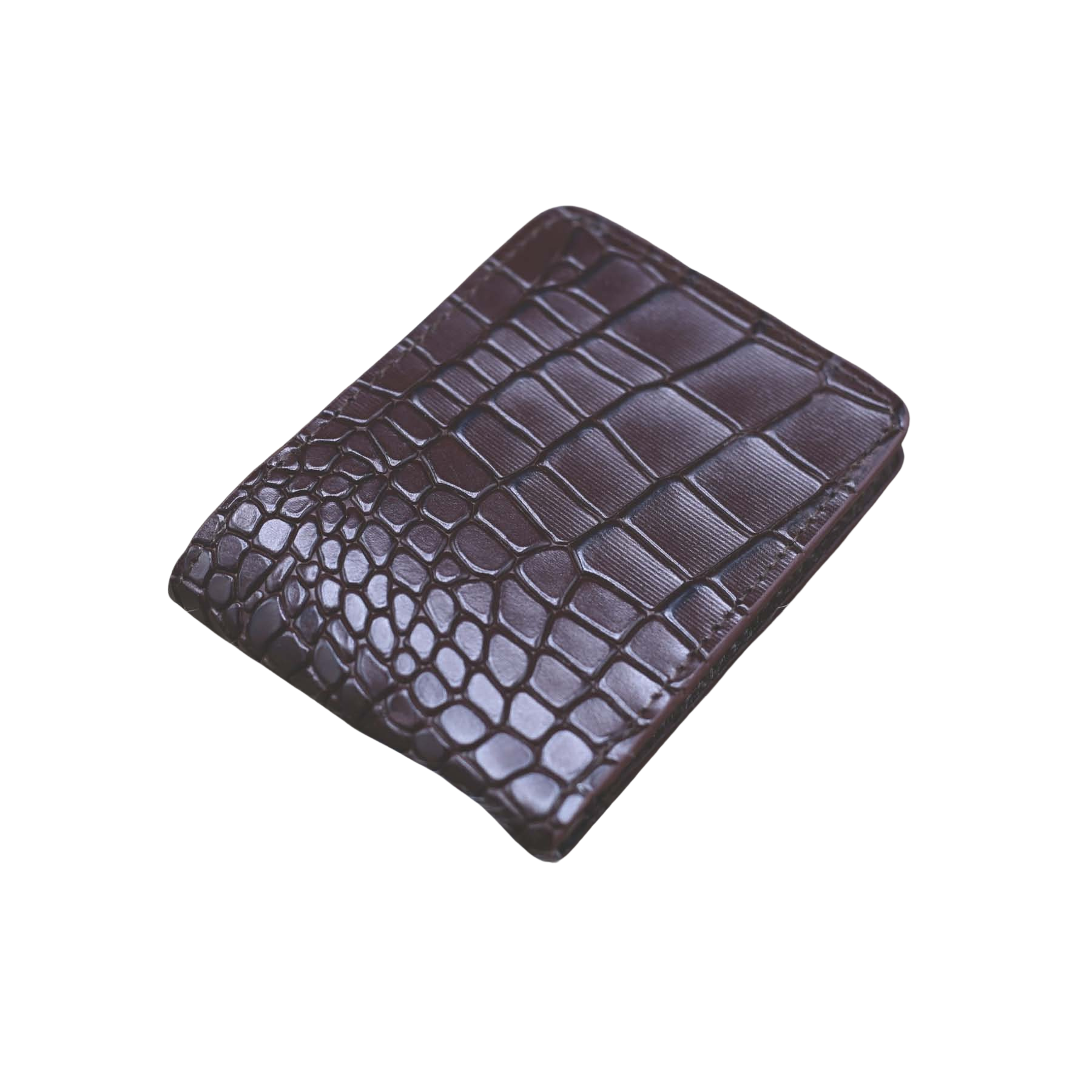 Brown Crocodile Texture Men's Wallet
