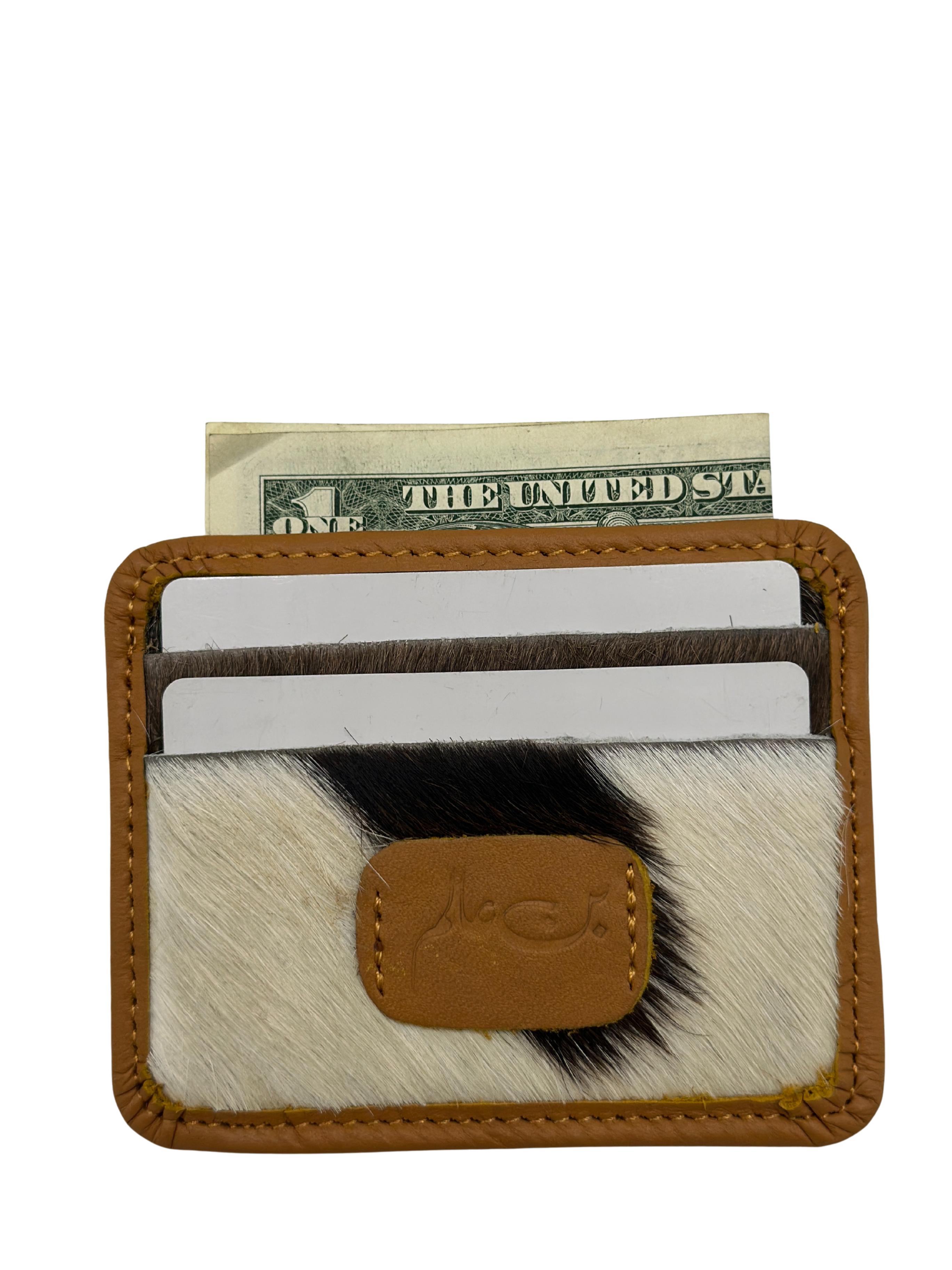Brown Hair-on Cardholder