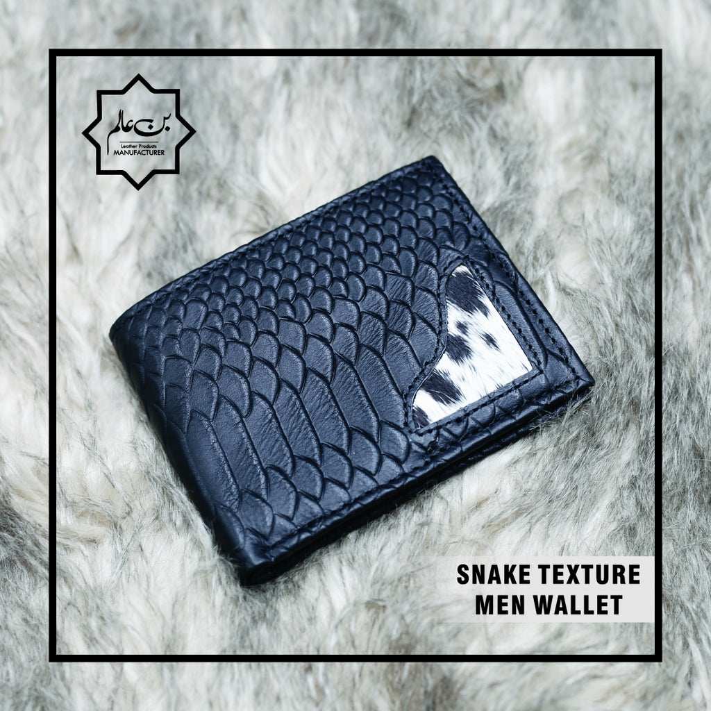 SNAKE TEXTURE MEN WALLET