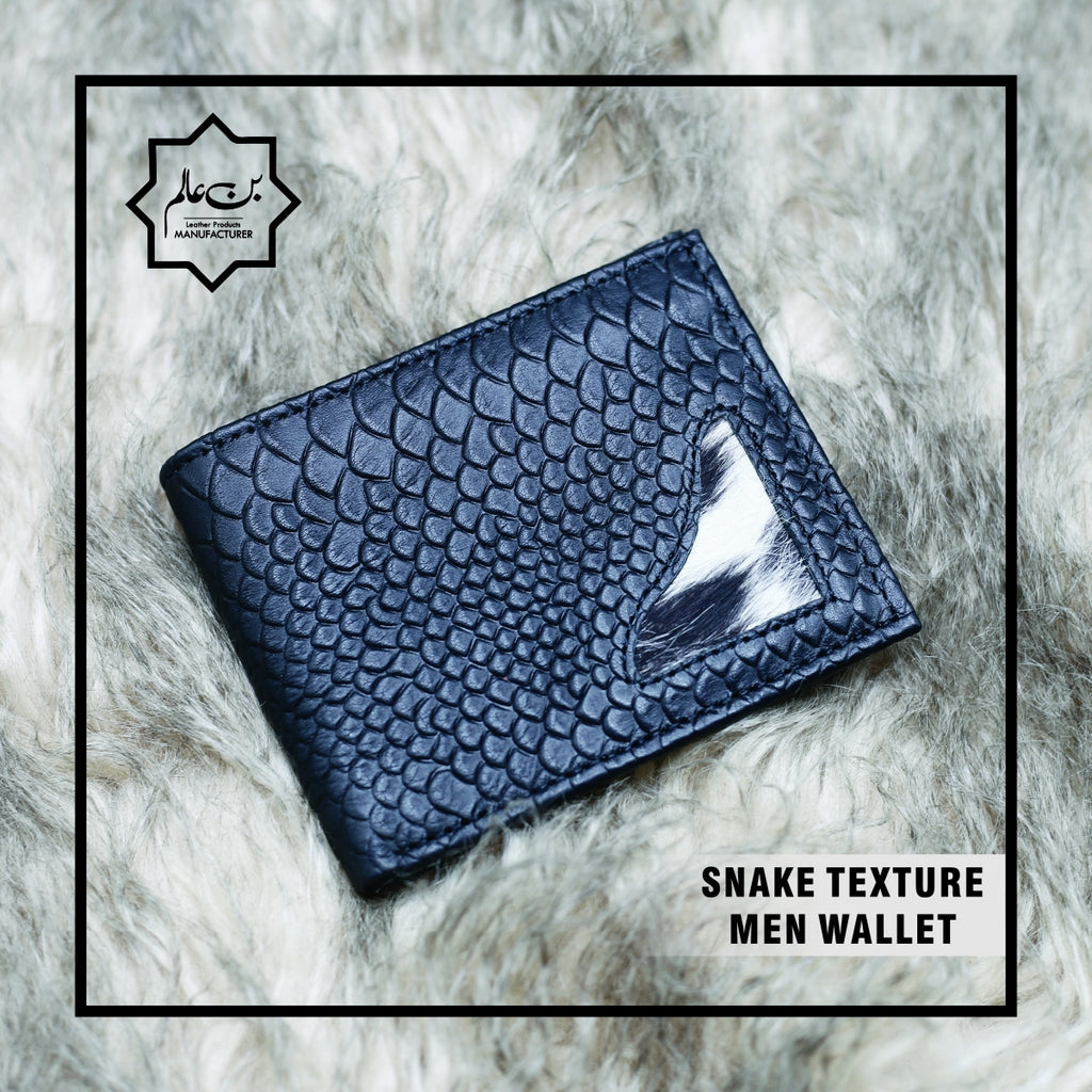 SNAKE TEXTURE MEN WALLET