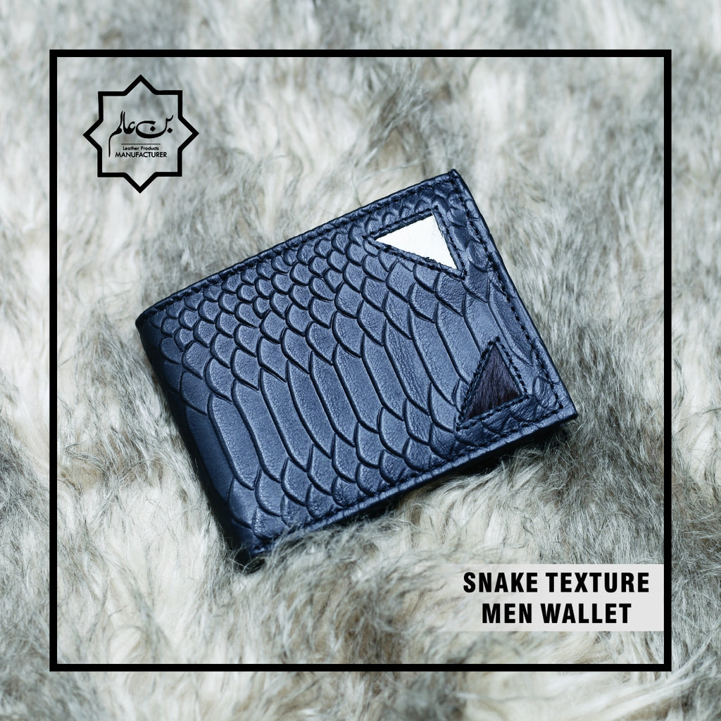 SNAKE TEXTURE MEN WALLET