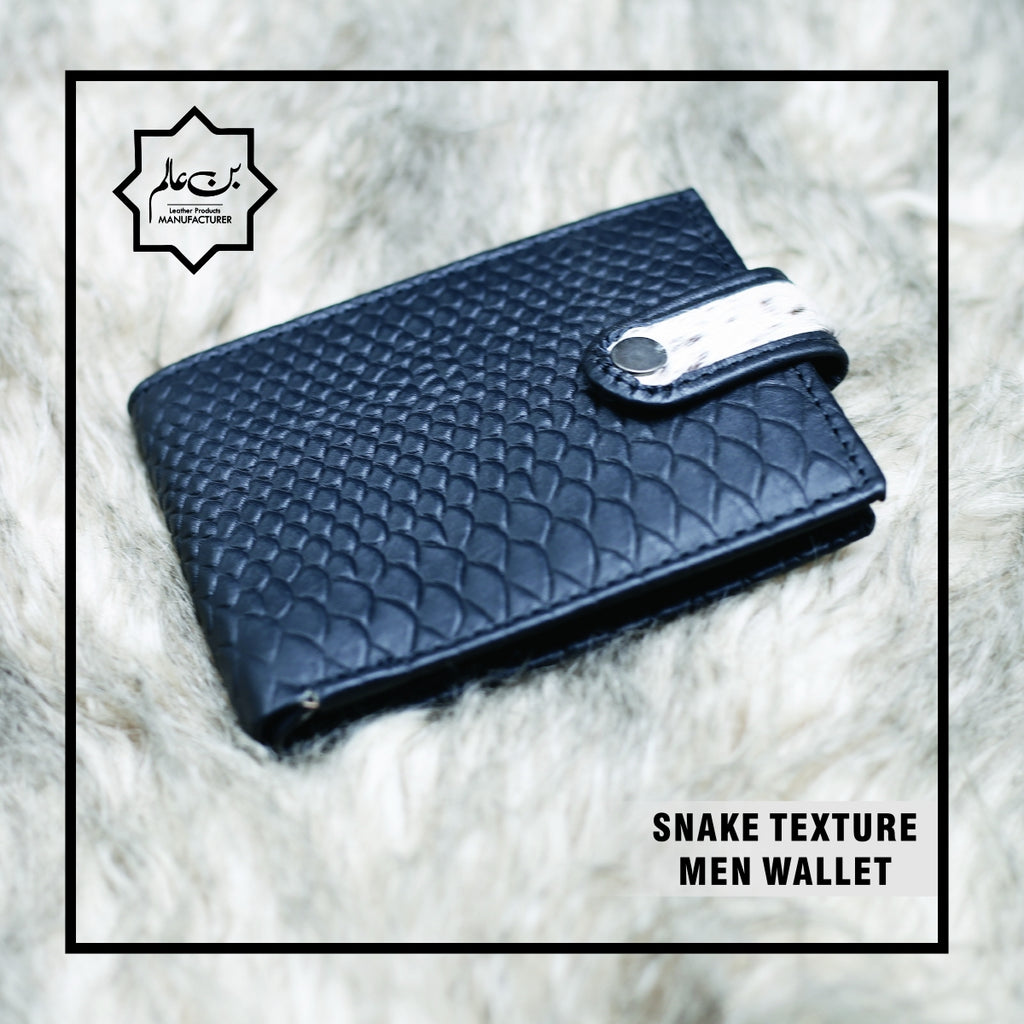 SNAKE TEXTURE MEN WALLET