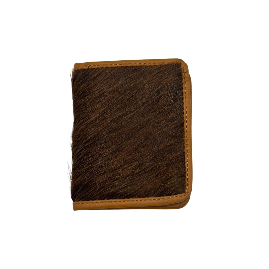 MINI HAIR_ON LEATHER MEN WALLET