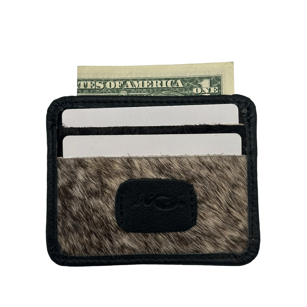 HAIR_ON LEATHER CARD HOLDER