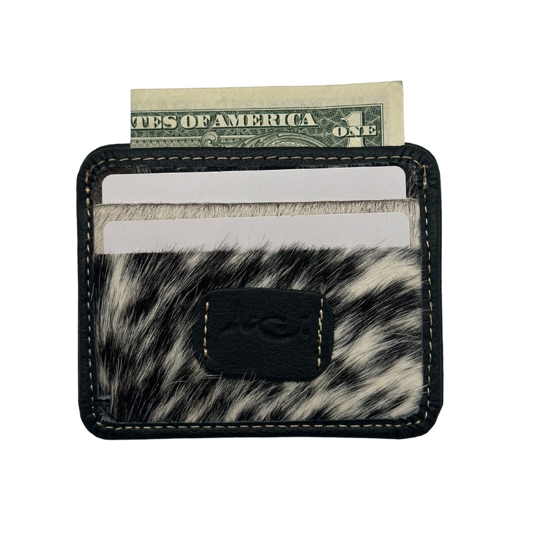 HAIR_ON LEATHER CARD HOLDER