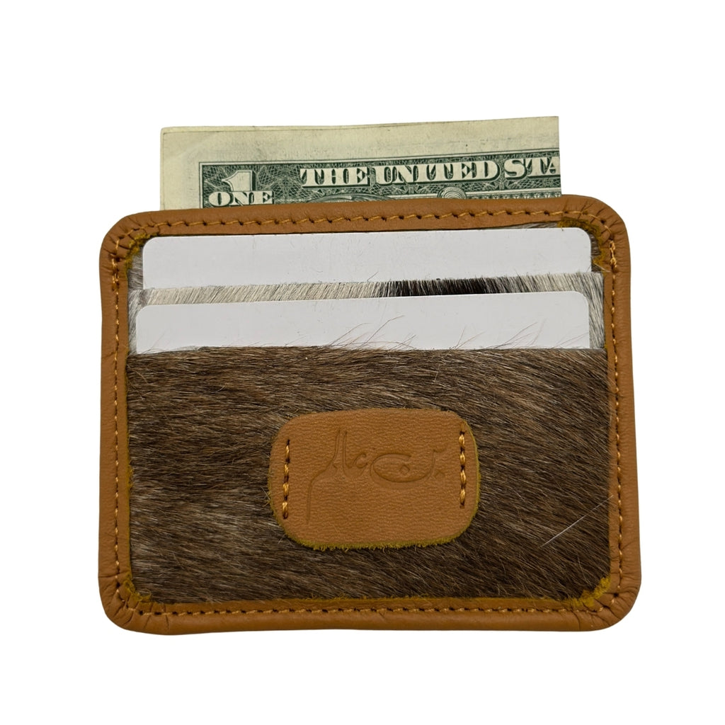 HAIR_ON LEATHER CARD HOLDER
