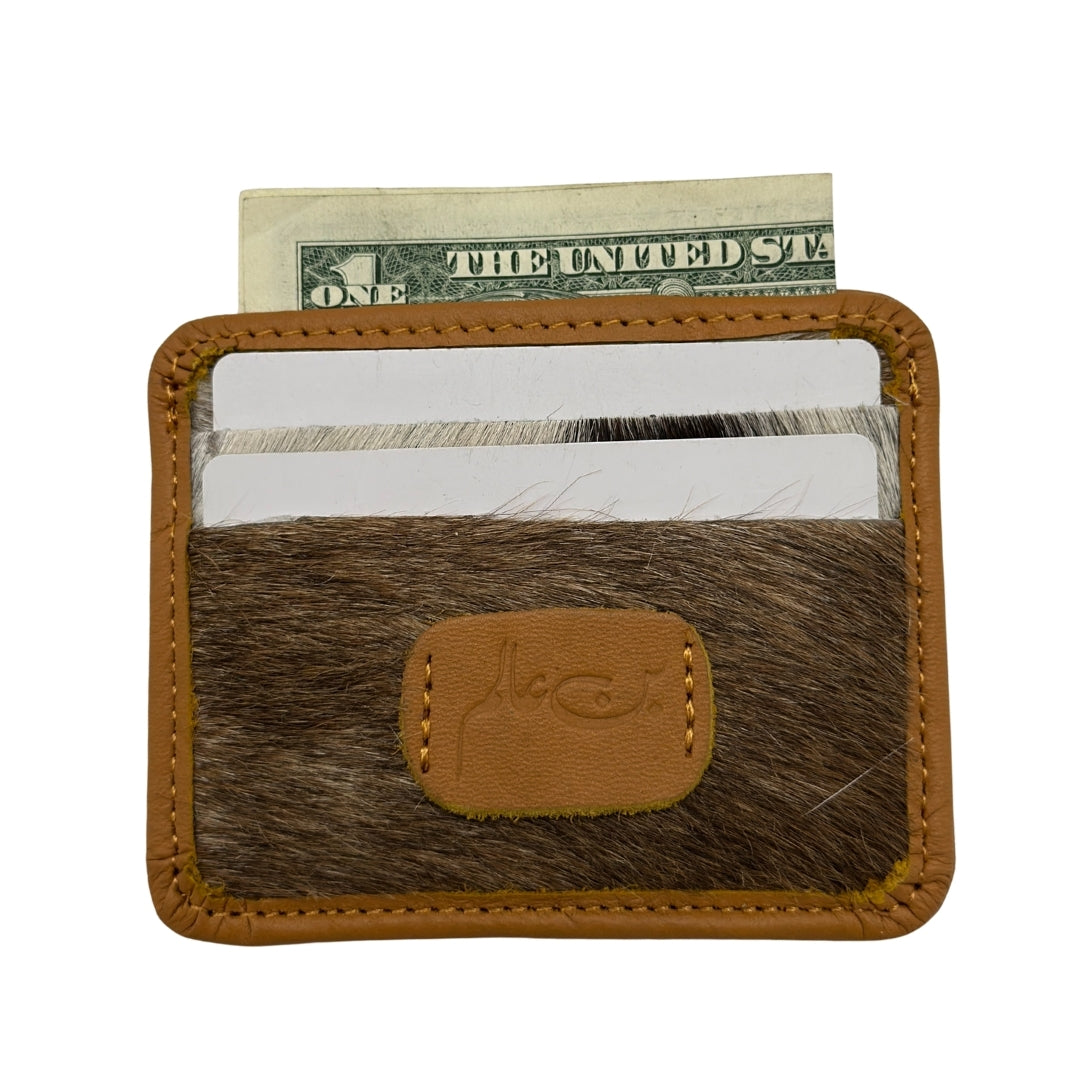 HAIR_ON LEATHER CARD HOLDER