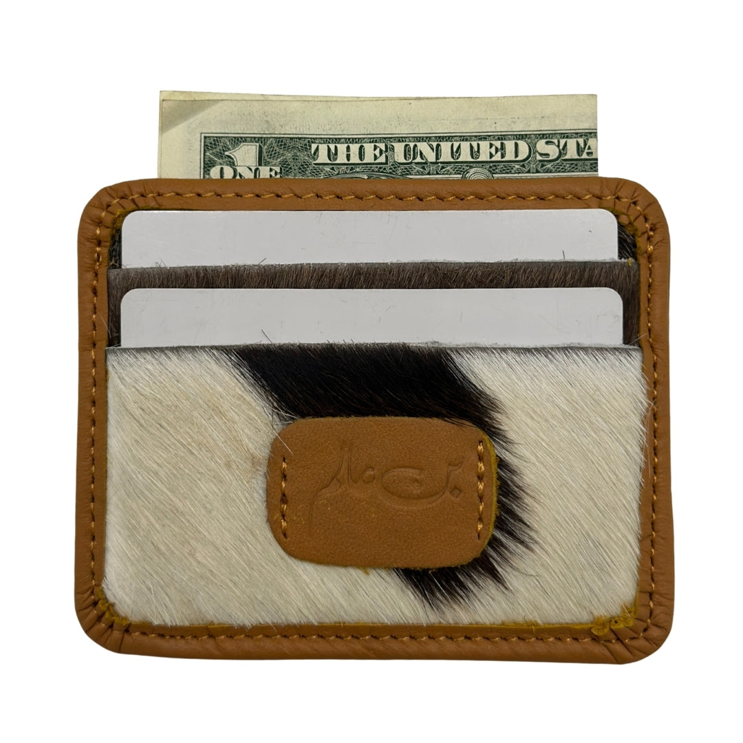 HAIR_ON LEATHER CARD HOLDER