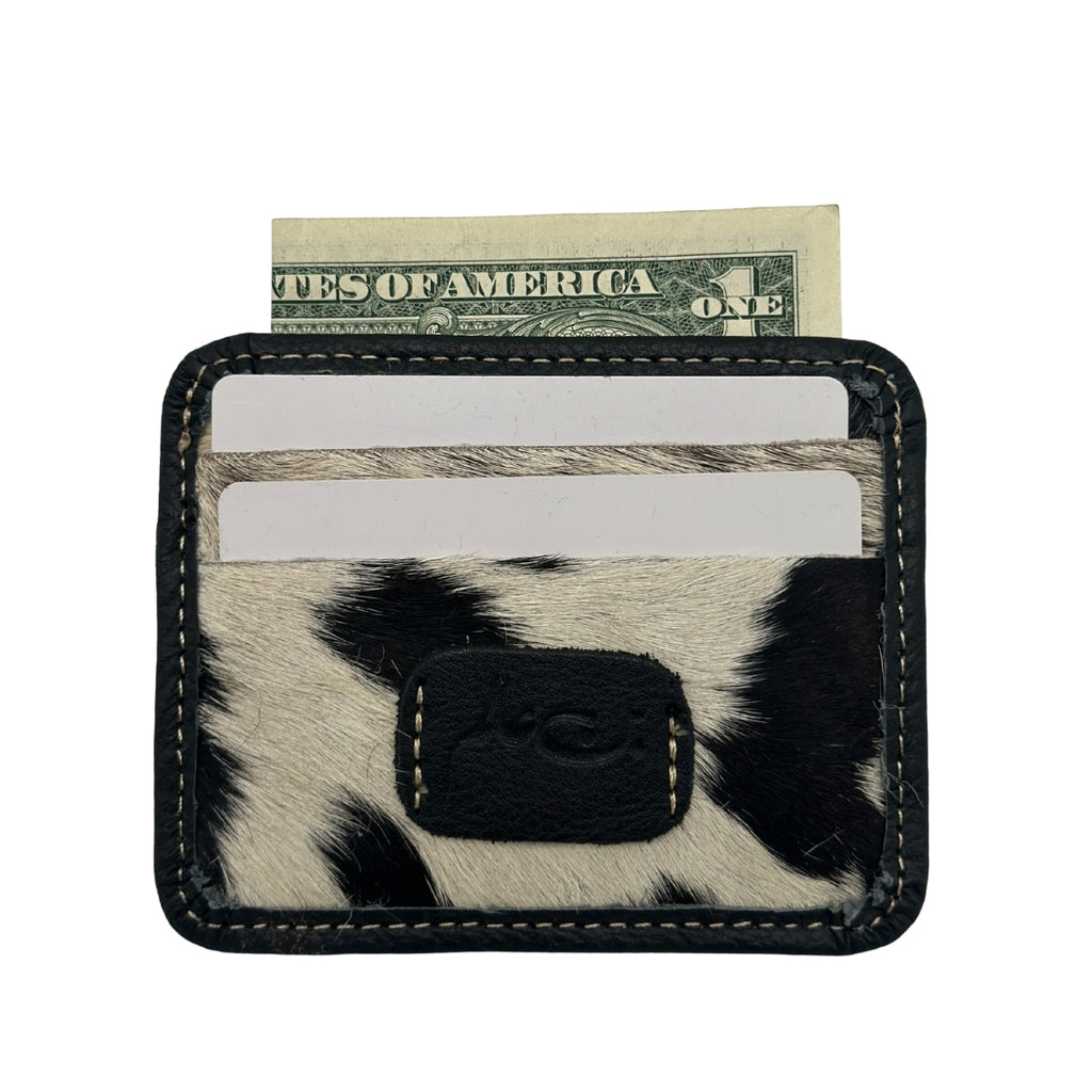 HAIR_ON LEATHER CARD HOLDER