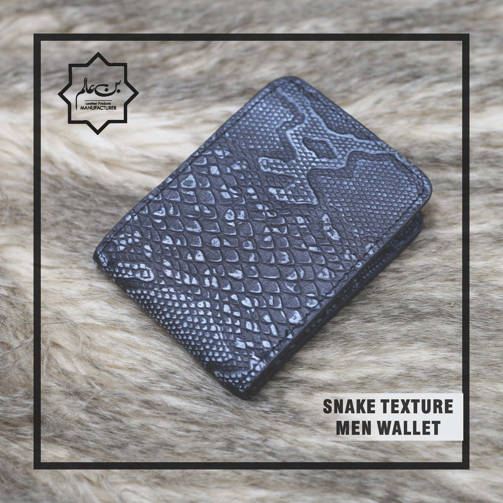 SNAKE TEXTURE MEN WALLET