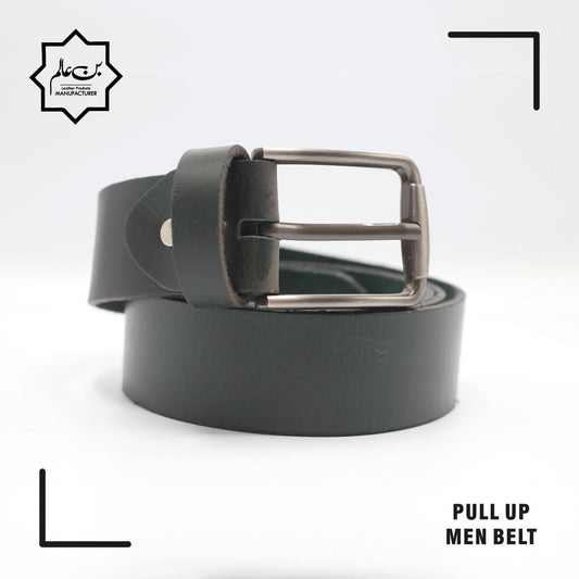 Dark Grey Pull up Men's Belt