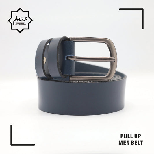 Blue Pull up Men's Belt