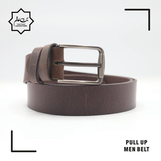 Brown Pull up Men's Belt