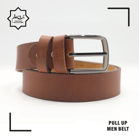 Brown Plain Men's Belt