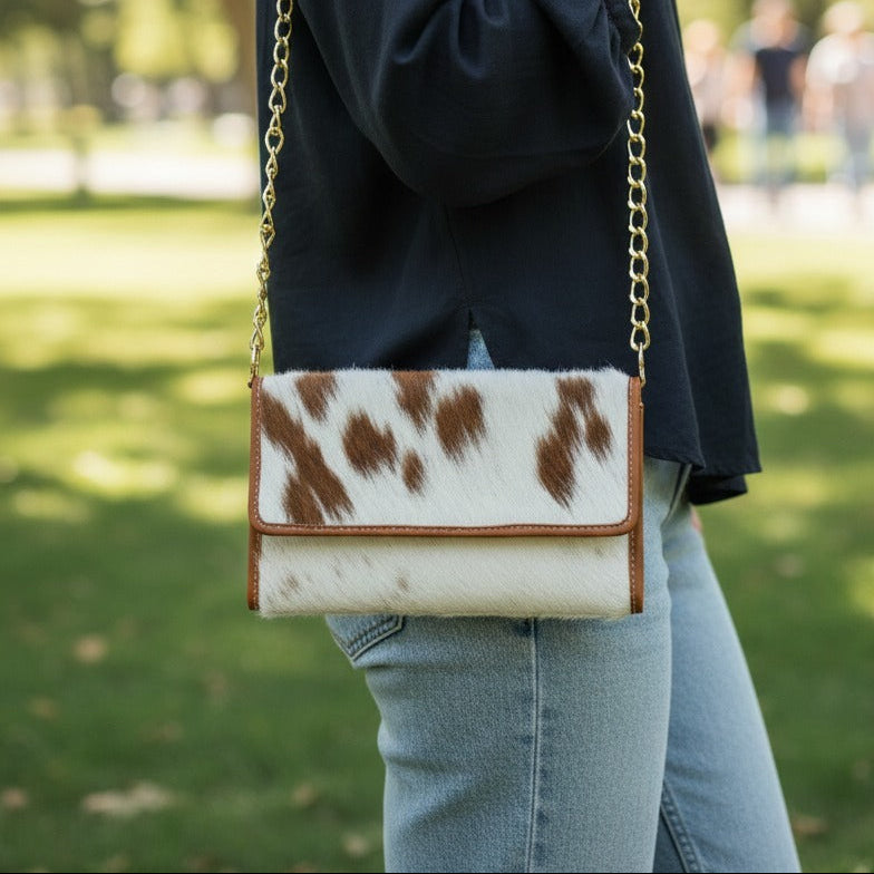 Brown hair on clutch